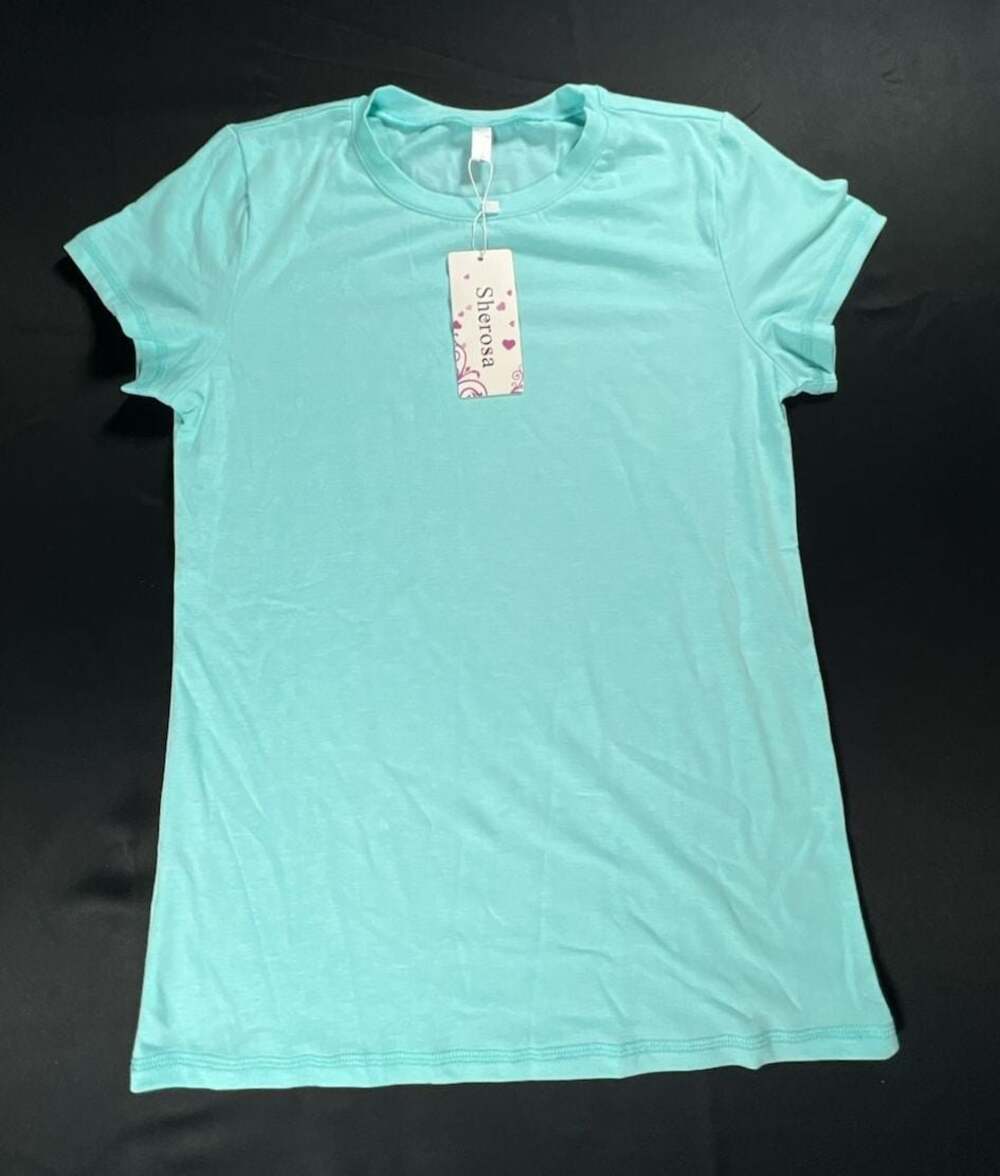 Sherosa Women's Short Sleeve Crew Neck T-Shirt Size S